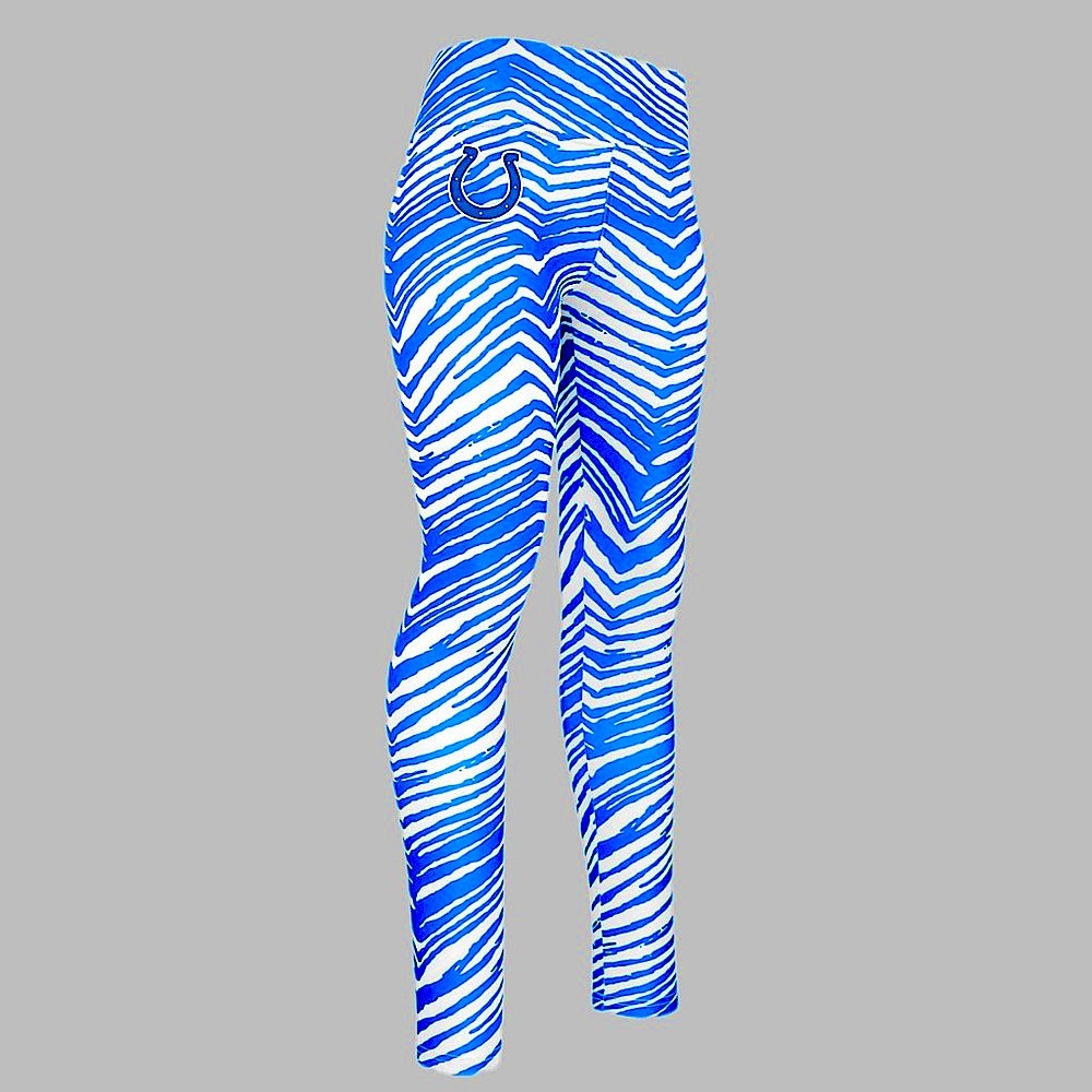 NWT Zubaz NFL Zebra Print Indiana Colts Leggings- Lg‎